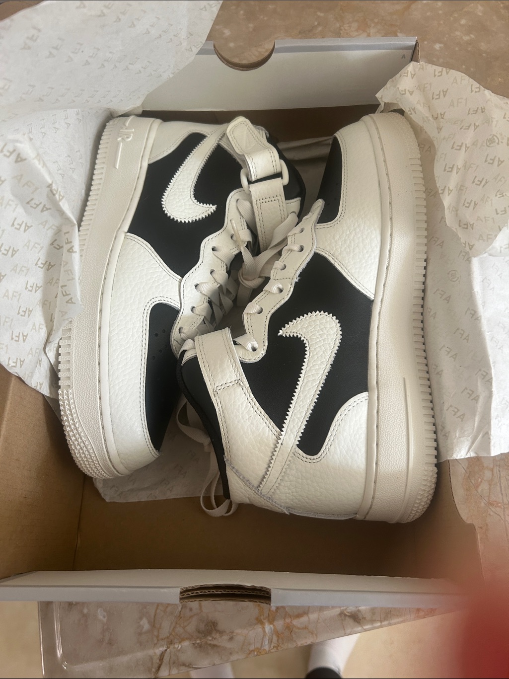 Brand New In Box Nike Air Force 1 Box  With White Logo